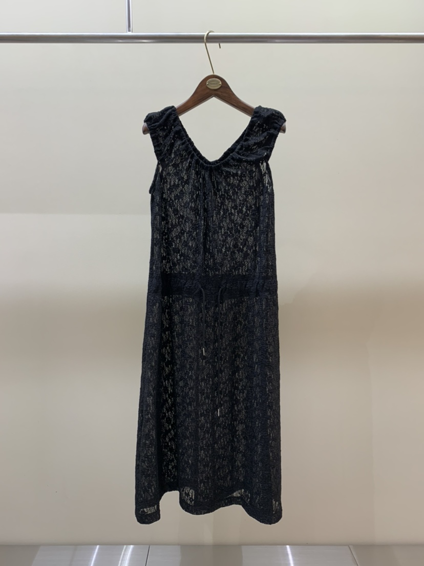 CAMEL-P東大門直郵女裝新款26春夏連衣裙蕾絲褶皺Came_l 家連衣裙圖色2