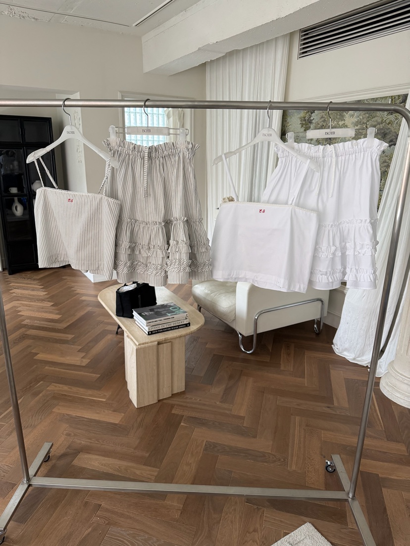 ESCHER韓國直郵女裝新款時尚熱賣職業26春夏休閑套裝兩件套ESCHER套裝