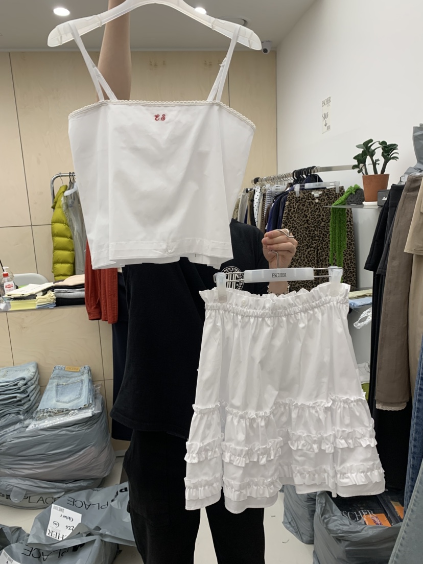 ESCHER韓國直郵女裝新款時尚熱賣職業26春夏休閑套裝兩件套ESCHER套裝圖色1