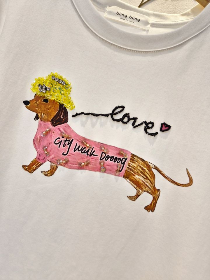 RICO/BLING BLING-S韓國直郵女士新品人氣推薦休閑T恤RICO/BLING BLING-ST恤