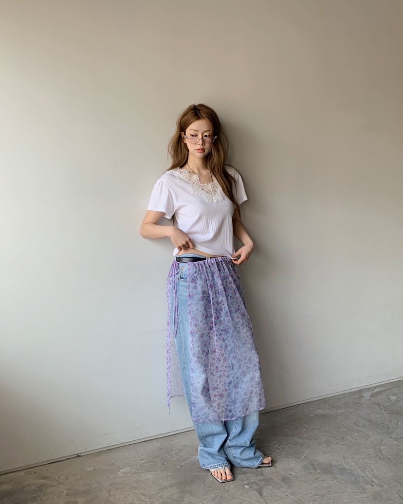 MAISONDEGLORY東大門實拍女裝新品熱賣半身裙中短裙裹身裙MAISON DE GLORY半身裙/中短裙圖色2