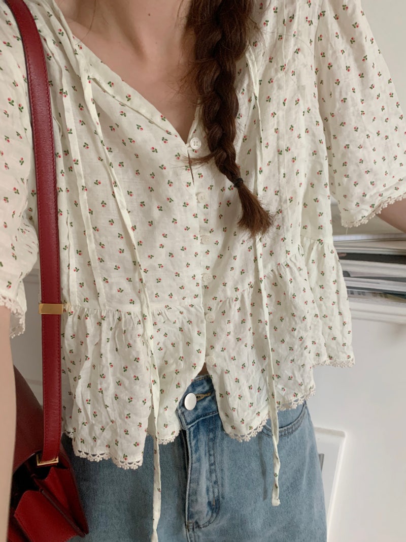 FRILL-T/DADA東大門直郵女裝新款推薦26春夏襯衫蕾絲衫FRILL-T/DADA襯衫/蕾絲衫