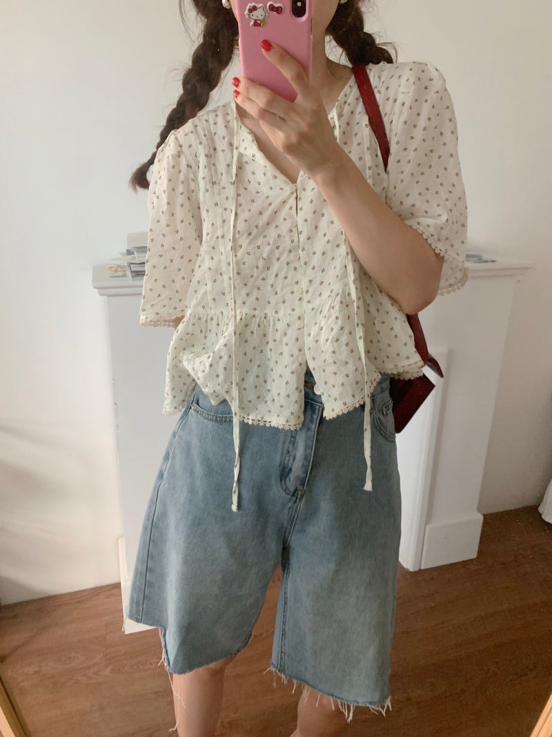 FRILL-T/DADA東大門直郵女裝新款推薦26春夏襯衫蕾絲衫FRILL-T/DADA襯衫/蕾絲衫