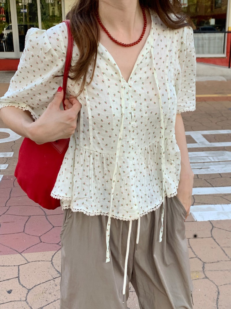 FRILL-T/DADA東大門直郵女裝新款推薦26春夏襯衫蕾絲衫FRILL-T/DADA襯衫/蕾絲衫