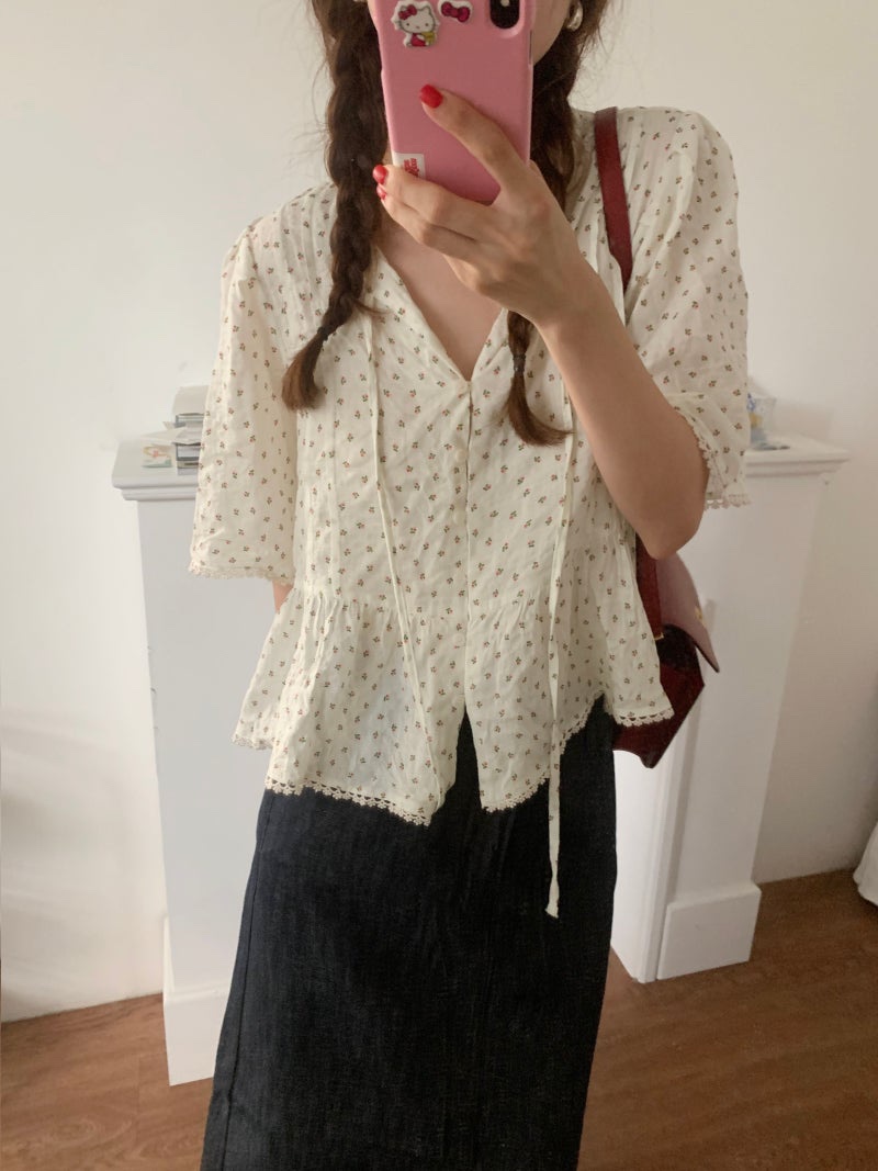 FRILL-T/DADA東大門直郵女裝新款推薦26春夏襯衫蕾絲衫FRILL-T/DADA襯衫/蕾絲衫