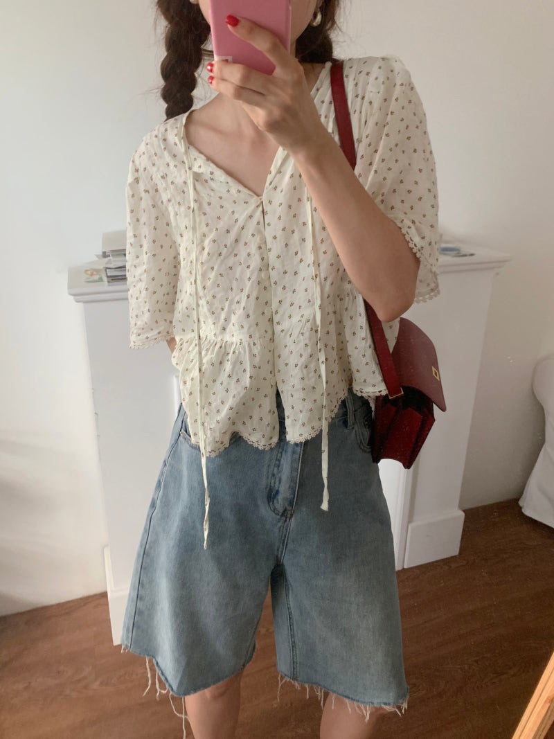 FRILL-T/DADA東大門直郵女裝新款推薦26春夏襯衫蕾絲衫FRILL-T/DADA襯衫/蕾絲衫