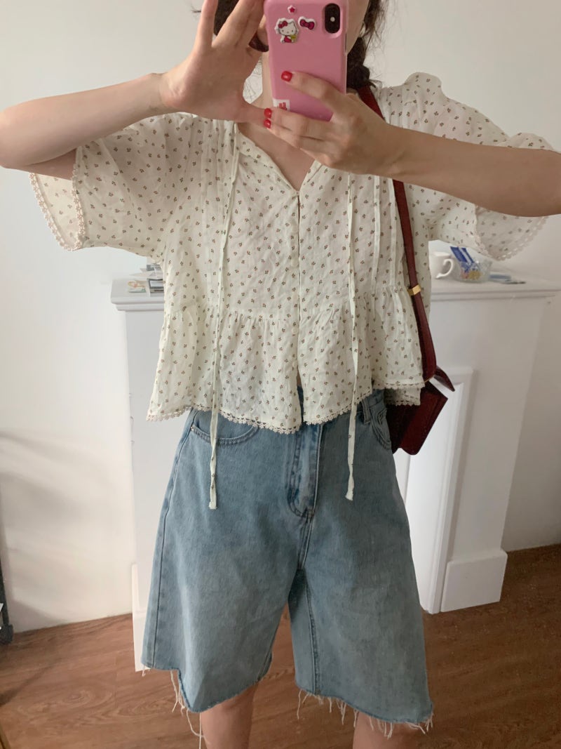 FRILL-T/DADA東大門直郵女裝新款推薦26春夏襯衫蕾絲衫FRILL-T/DADA襯衫/蕾絲衫圖色2