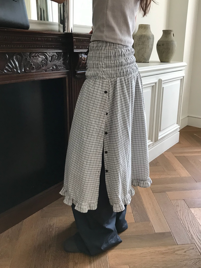 ESCHER韓國代購女裝新款真品時尚休閑職業26春夏半身裙中短裙ESCHER半身裙/中短裙