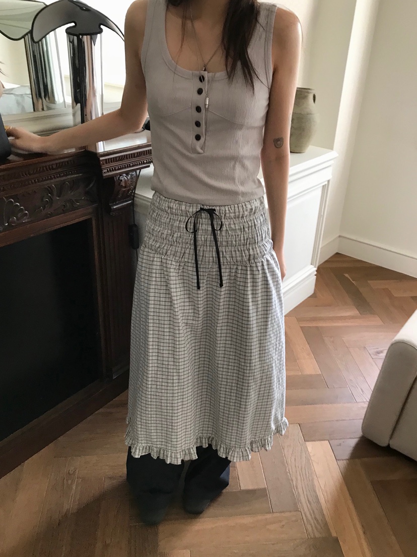 ESCHER韓國代購女裝新款真品時尚休閑職業26春夏半身裙中短裙ESCHER半身裙/中短裙