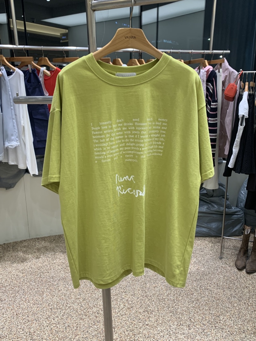 VAARA東大門代購女士新款熱賣26春夏休閑時尚職業人氣T恤VAARAT恤圖色3