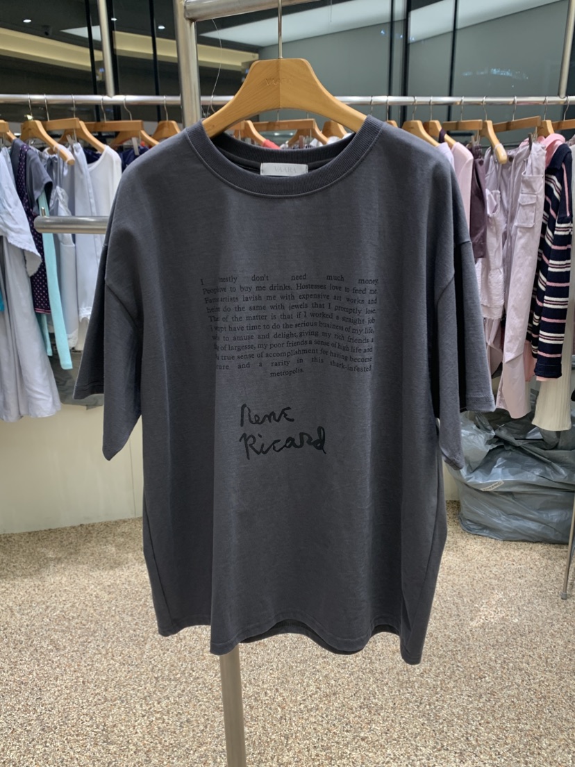 VAARA東大門代購女士新款熱賣26春夏休閑時尚職業人氣T恤VAARAT恤圖色4