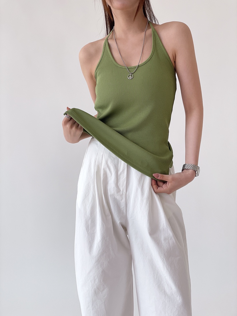 BOUND.A東大門直郵女裝新款26春夏職業時尚吊帶背心羅紋BOUND.A吊帶/背心