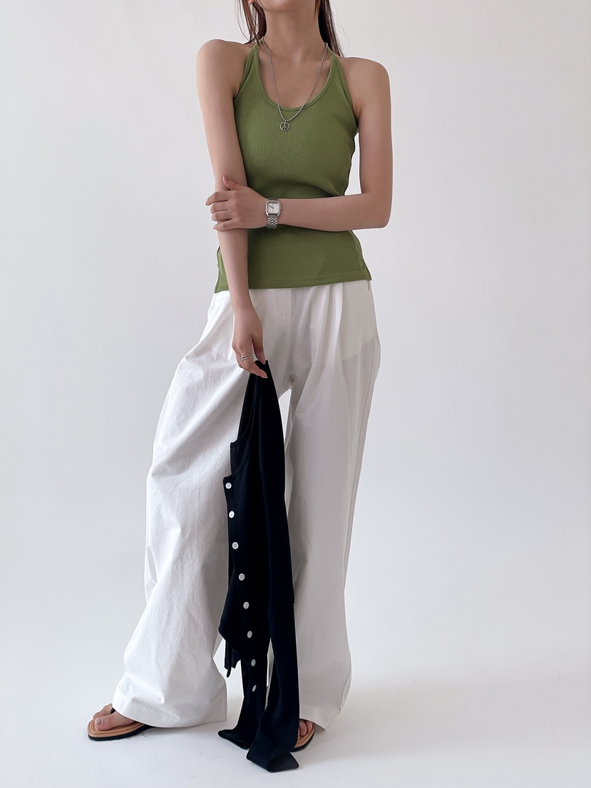 BOUND.A東大門直郵女裝新款26春夏職業時尚吊帶背心羅紋BOUND.A吊帶/背心