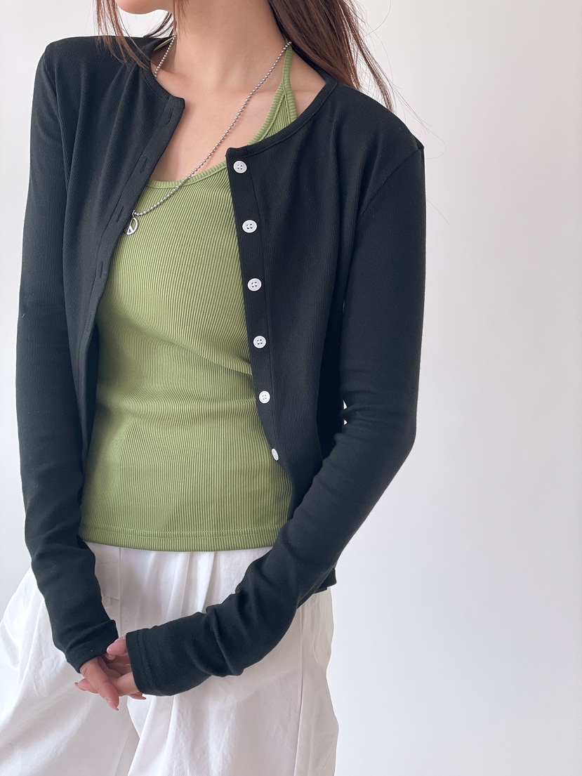 BOUND.A東大門直郵女裝新款26春夏職業時尚吊帶背心羅紋BOUND.A吊帶/背心