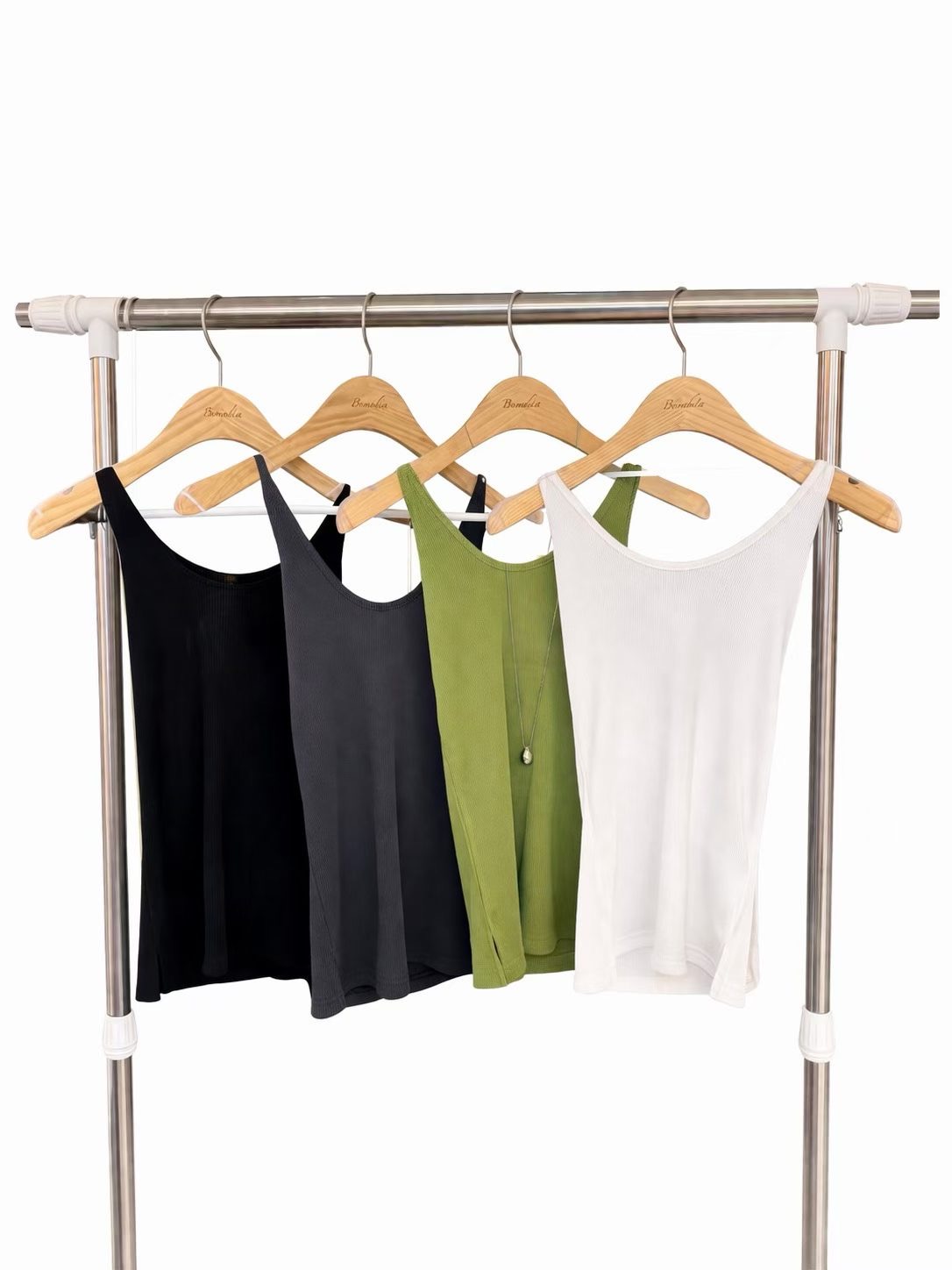 BOUND.A東大門直郵女裝新款26春夏職業時尚吊帶背心羅紋BOUND.A吊帶/背心圖色1左一色