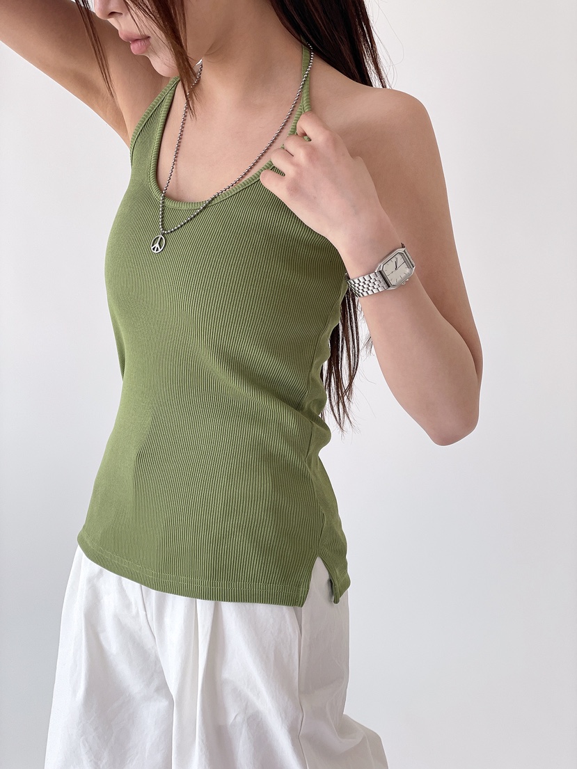 BOUND.A東大門直郵女裝新款26春夏職業時尚吊帶背心羅紋BOUND.A吊帶/背心圖色3