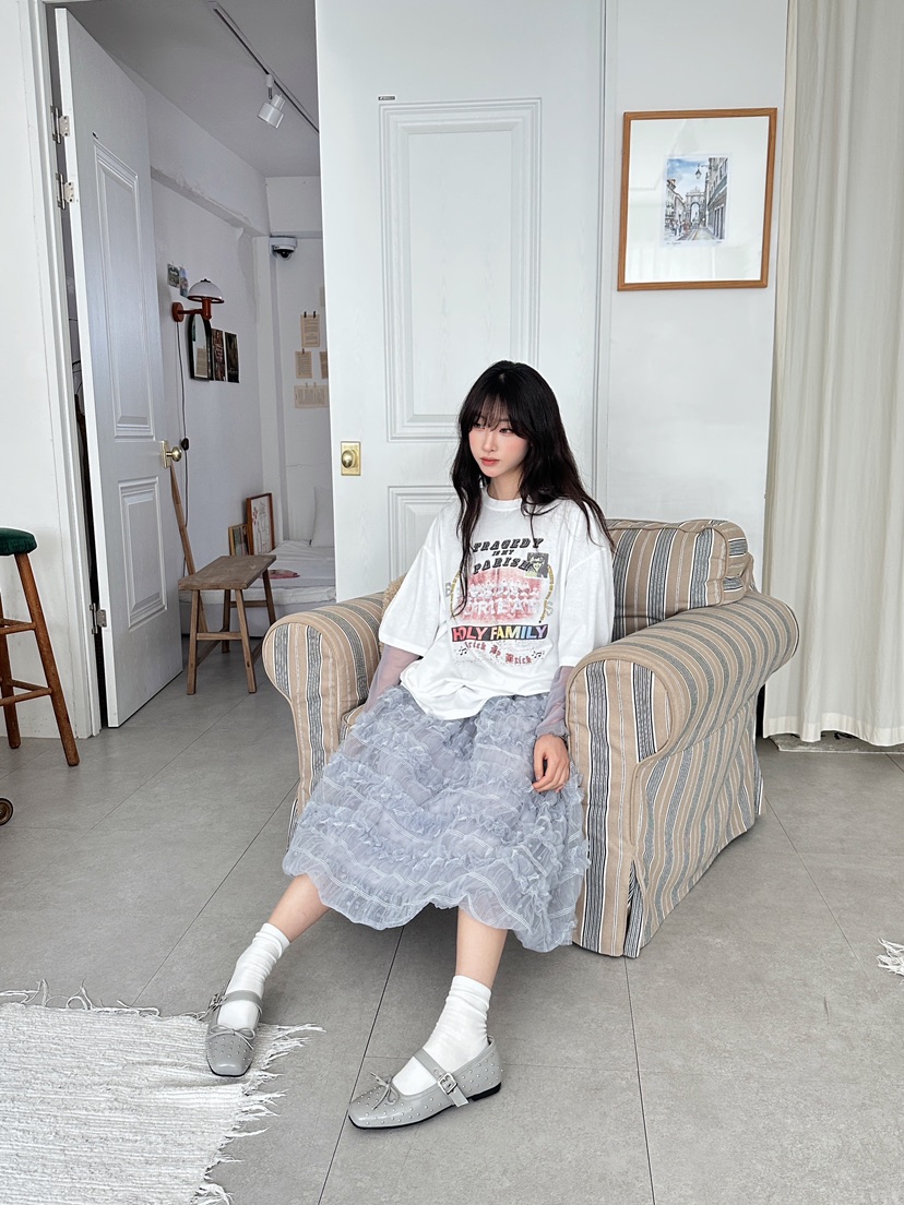 MAISONDEGLORY東大門實拍女裝新款推薦熱賣26春夏真品T恤MAISON DE GLORYT恤