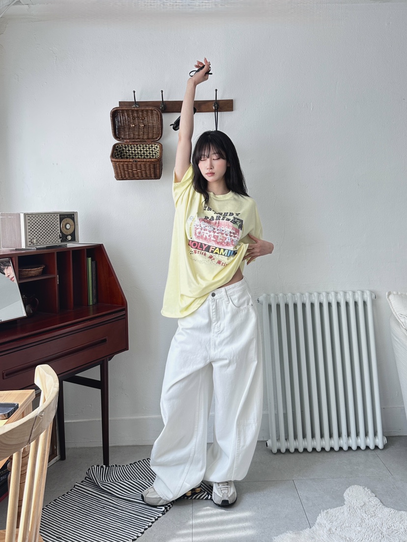 MAISONDEGLORY東大門實拍女裝新款推薦熱賣26春夏真品T恤MAISON DE GLORYT恤