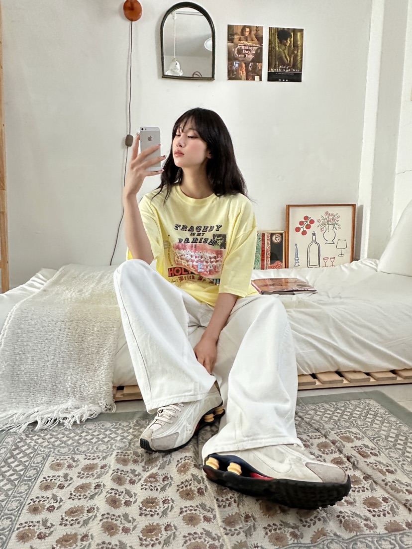 MAISONDEGLORY東大門實拍女裝新款推薦熱賣26春夏真品T恤MAISON DE GLORYT恤