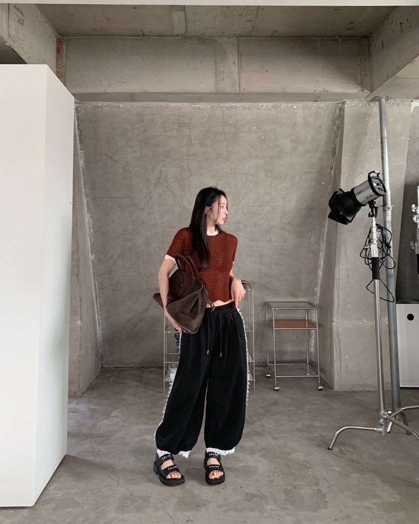 MAISONDEGLORY東大門實拍女裝新款熱賣職業休閑推薦休閑褲MAISON DE GLORY休閑褲