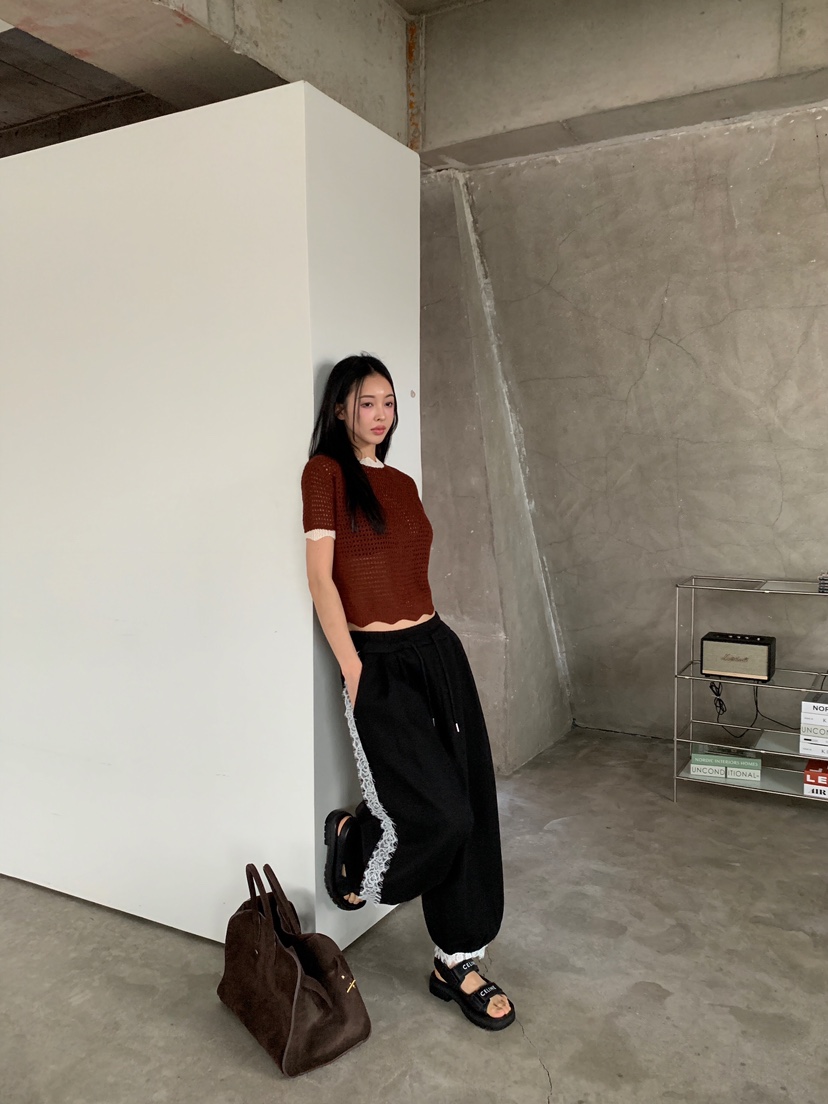 MAISONDEGLORY東大門實拍女裝新款熱賣職業休閑推薦休閑褲MAISON DE GLORY休閑褲