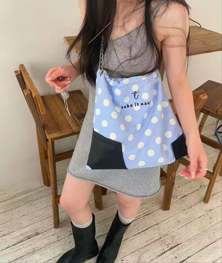 TROUVAILLE東大門實拍女裝新品真品26春夏單肩斜跨包牛皮TROUVAILLE單肩/斜跨包