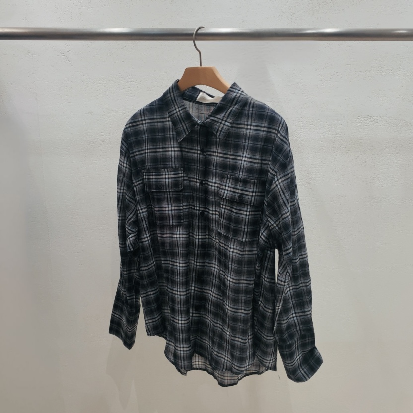 DARLUZ_MI韓國代購女士新款26春夏休閑熱賣襯衫蕾絲衫口袋DARLUZ_MI襯衫/蕾絲衫圖色2