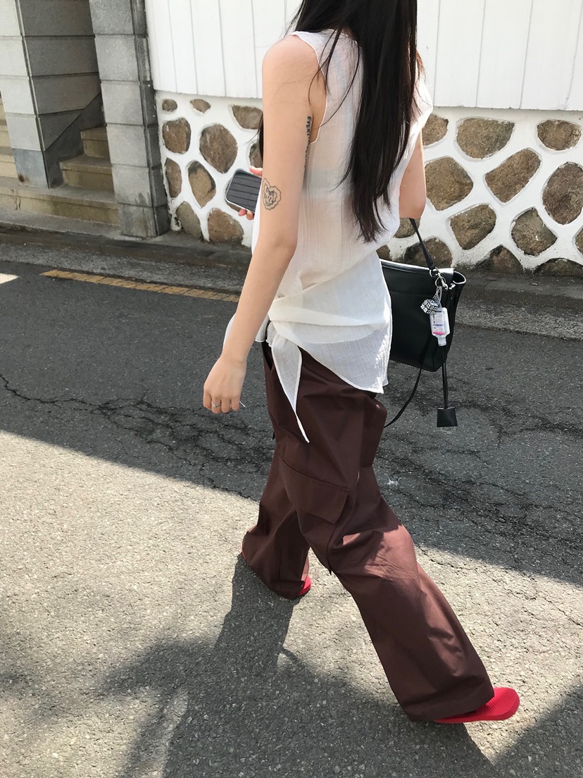 ESCHER韓國代購女士新品時尚26春夏推薦休閑真品人氣休閑褲ESCHER休閑褲