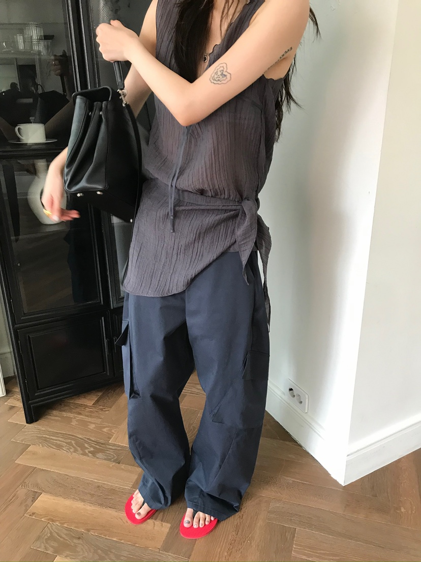 ESCHER韓國代購女士新品時尚26春夏推薦休閑真品人氣休閑褲ESCHER休閑褲