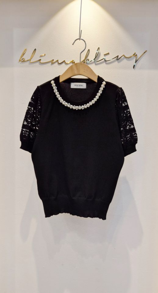 RICO/BLING BLING-S東大門代購女裝新款休閑針織衫蕾絲RICO/BLING BLING-S針織衫圖色2