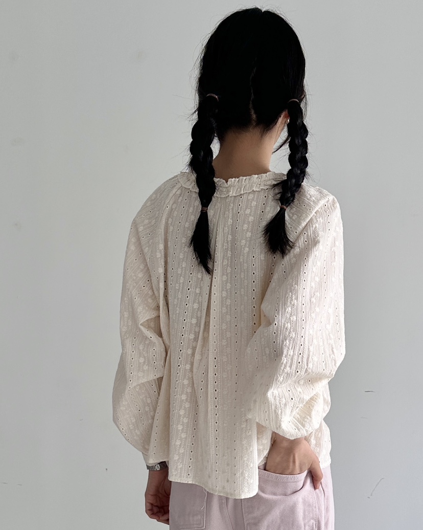 HOWDY/FACT THE NERD韓國直郵女裝新款時尚襯衫蕾絲衫兔子HOWDY/FACT THE NERD襯衫/蕾絲衫