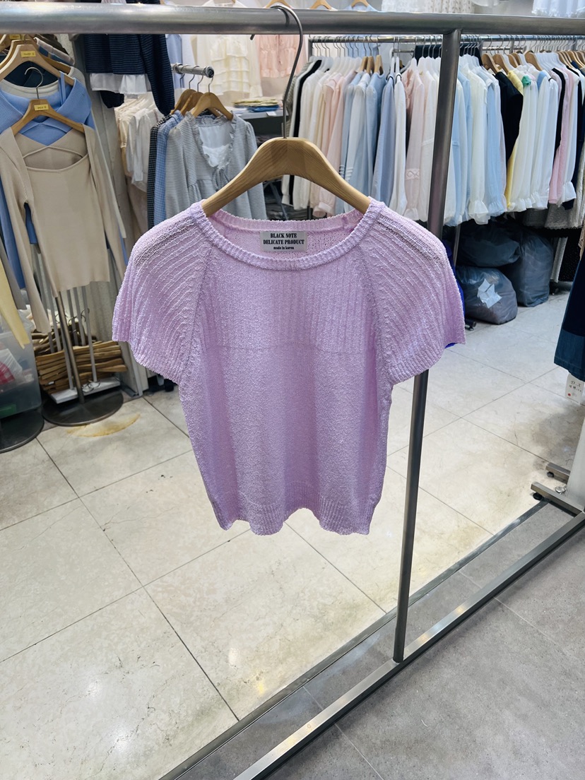 BLACK NOTE韓國代購女裝新款休閑時尚26春夏人氣針織衫羅紋BLACK NOTE針織衫圖色1