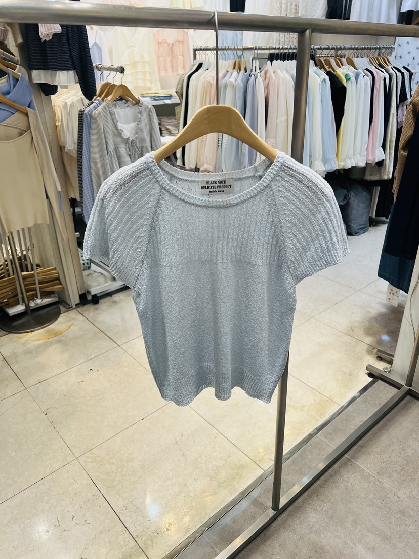 BLACK NOTE韓國代購女裝新款休閑時尚26春夏人氣針織衫羅紋BLACK NOTE針織衫圖色2