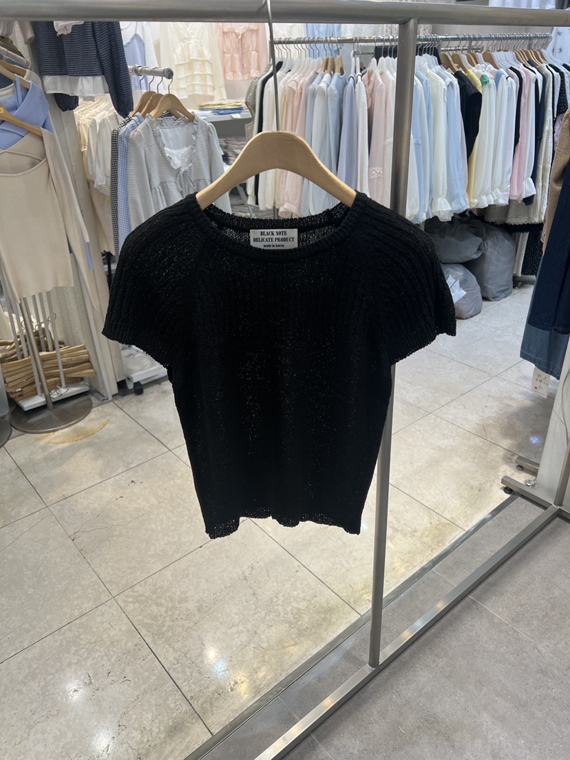 BLACK NOTE韓國代購女裝新款休閑時尚26春夏人氣針織衫羅紋BLACK NOTE針織衫圖色3