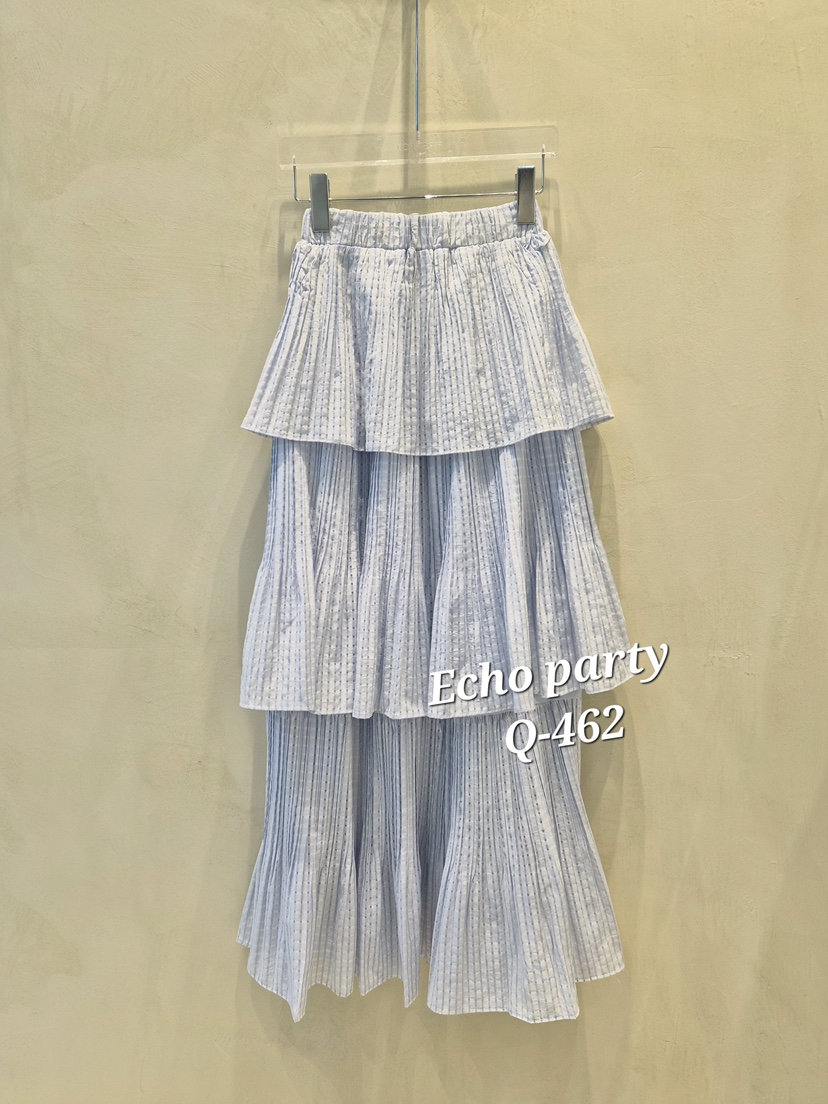 ECHOPARTY東大門代購女士新款真品時尚職業熱賣推薦長裙褶皺ECHOPARTY長裙圖色3