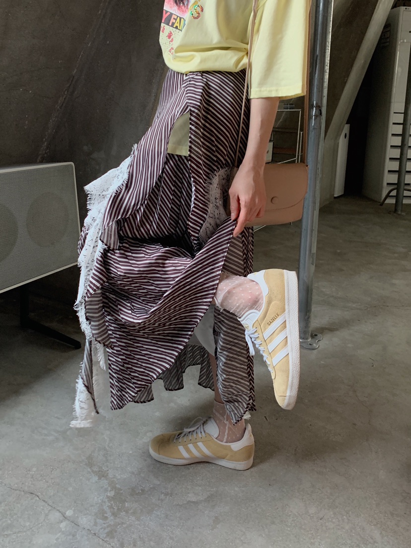 MAISONDEGLORY東大門直郵女士新款26春夏推薦長裙裹身裙褶裙MAISON DE GLORY長裙