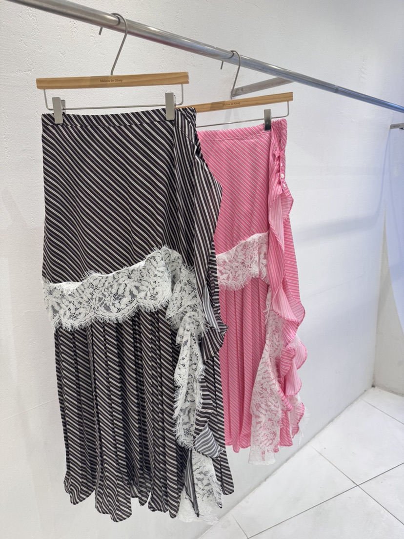 MAISONDEGLORY東大門直郵女士新款26春夏推薦長裙裹身裙褶裙MAISON DE GLORY長裙