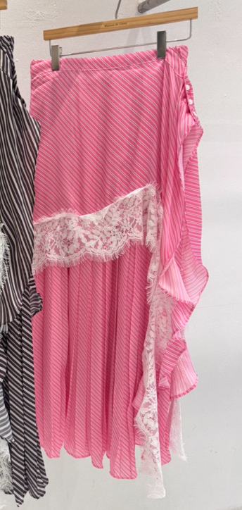 MAISONDEGLORY東大門直郵女士新款26春夏推薦長裙裹身裙褶裙MAISON DE GLORY長裙圖色2