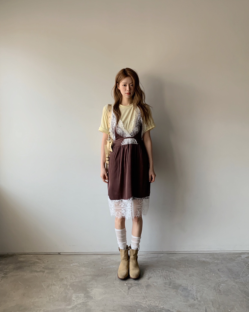 MAISONDEGLORY韓國直郵女士新品休閑職業真品時尚連衣裙雪紡MAISON DE GLORY連衣裙