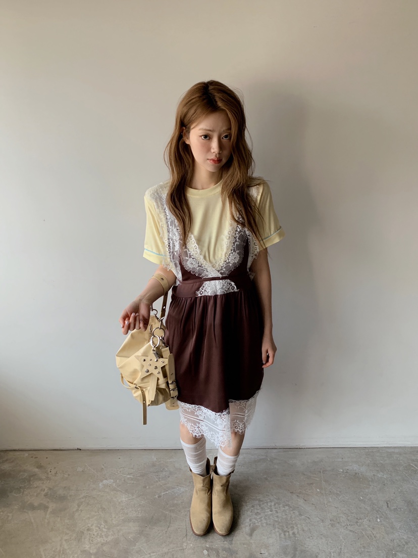 MAISONDEGLORY韓國直郵女士新品休閑職業真品時尚連衣裙雪紡MAISON DE GLORY連衣裙