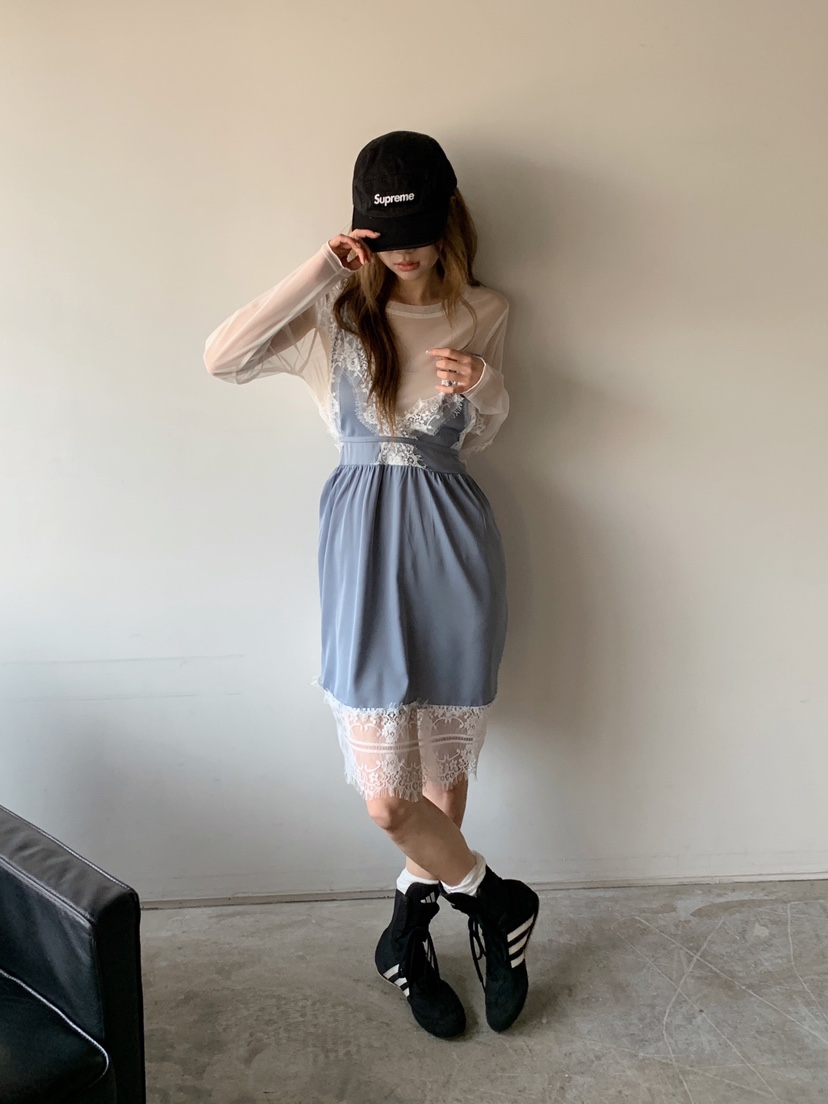 MAISONDEGLORY韓國直郵女士新品休閑職業真品時尚連衣裙雪紡MAISON DE GLORY連衣裙