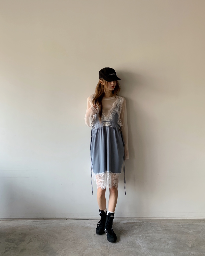 MAISONDEGLORY韓國直郵女士新品休閑職業真品時尚連衣裙雪紡MAISON DE GLORY連衣裙