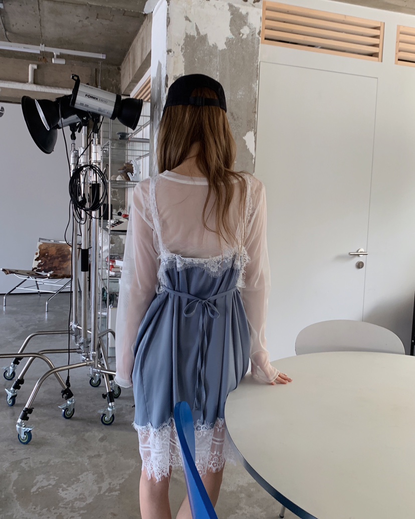 MAISONDEGLORY韓國直郵女士新品休閑職業真品時尚連衣裙雪紡MAISON DE GLORY連衣裙