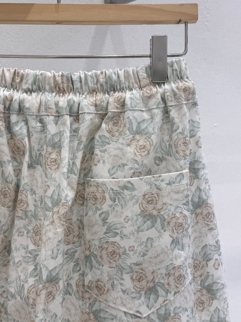 MAISONDEGLORY韓國直郵女士新款26春夏熱賣人氣休閑褲花朵棉MAISON DE GLORY休閑褲