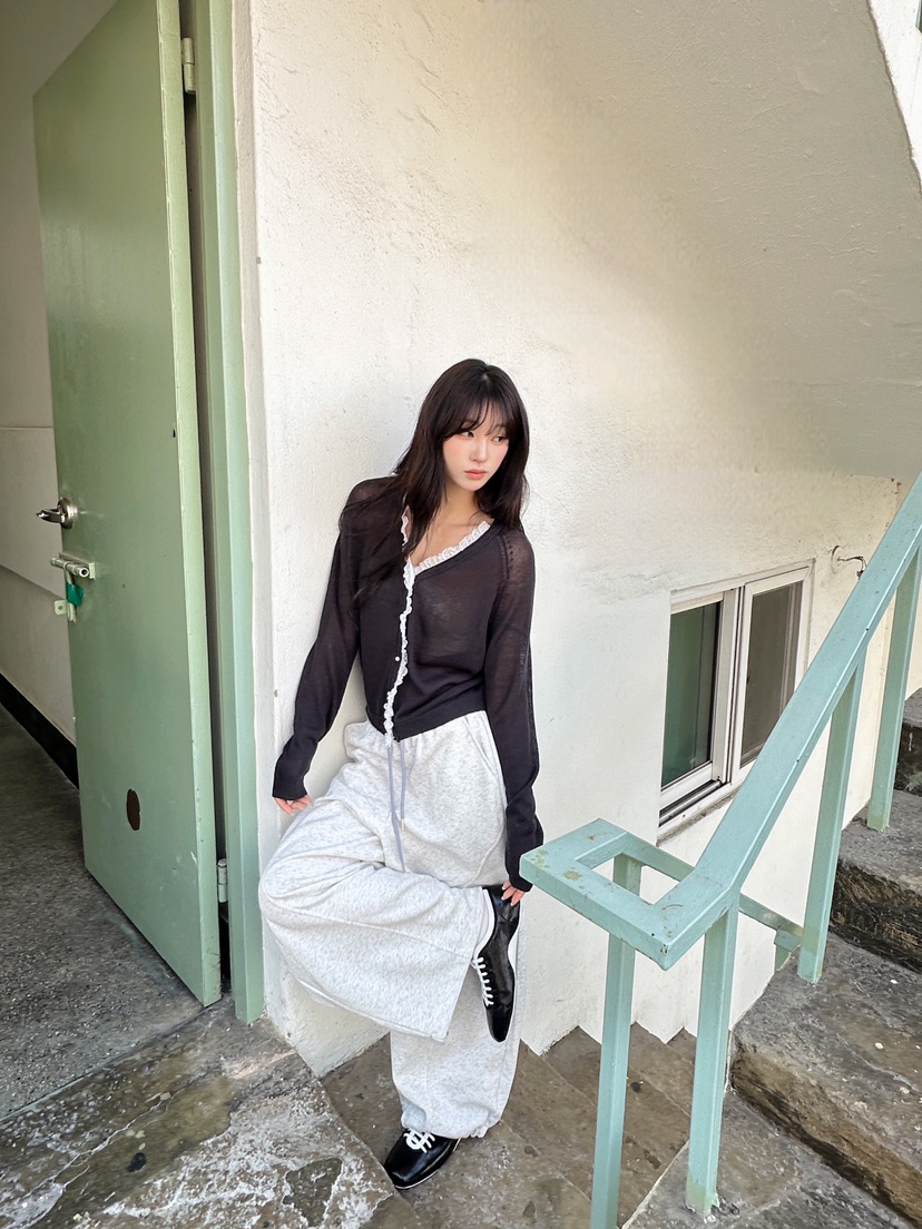 MAISONDEGLORY東大門直郵女士新品26春夏人氣針織衫蕾絲開衫MAISON DE GLORY針織衫