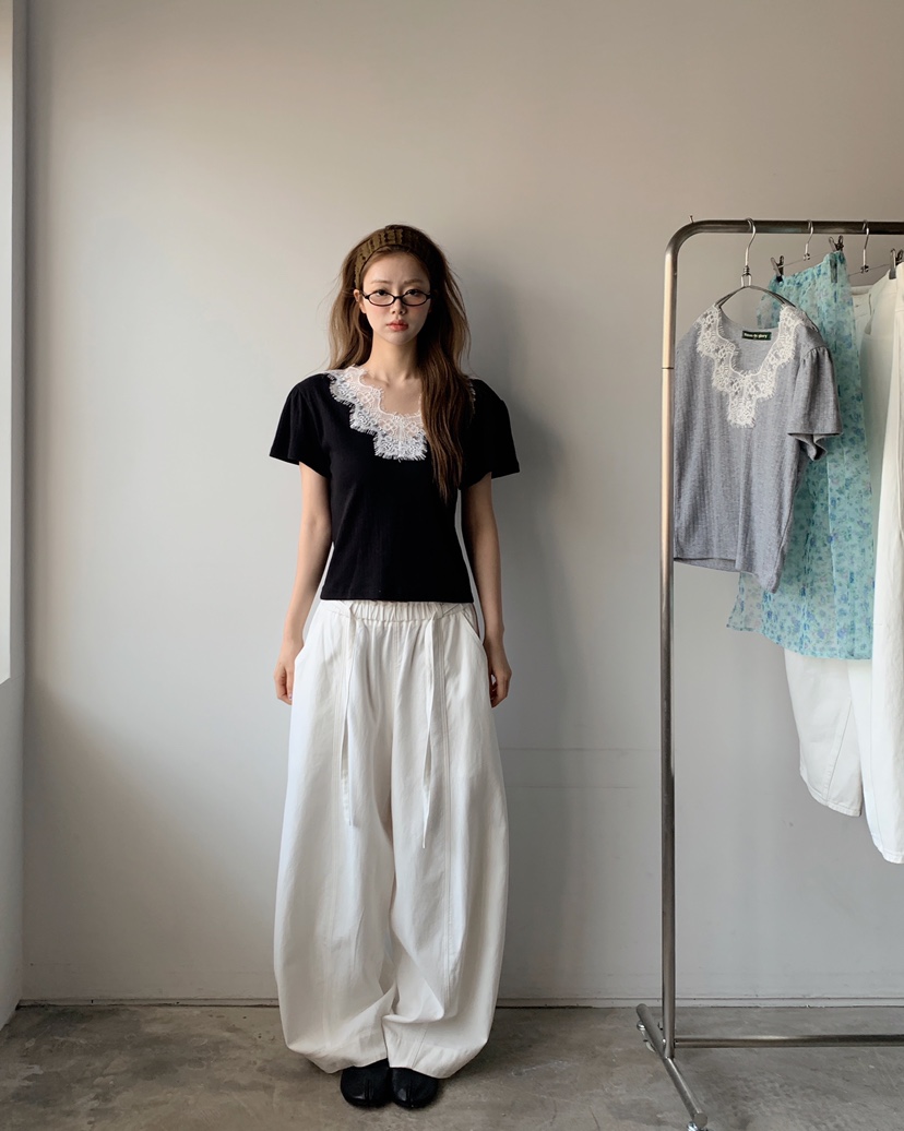 MAISONDEGLORY韓國直郵女士新款休閑26春夏職業熱賣人氣T恤MAISON DE GLORYT恤