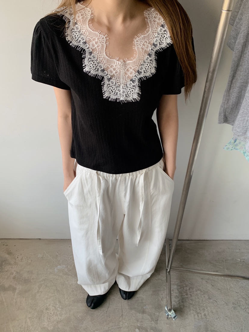 MAISONDEGLORY韓國直郵女士新款休閑26春夏職業熱賣人氣T恤MAISON DE GLORYT恤圖色1