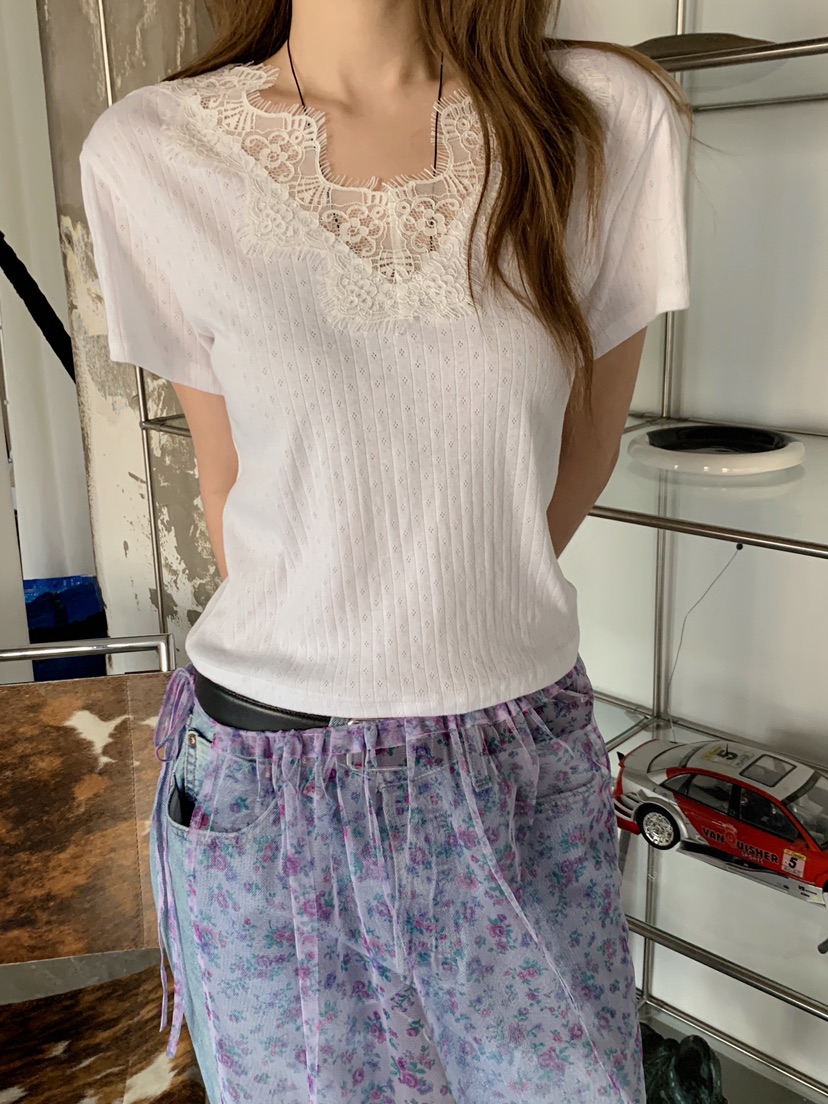 MAISONDEGLORY韓國直郵女士新款休閑26春夏職業熱賣人氣T恤MAISON DE GLORYT恤圖色3