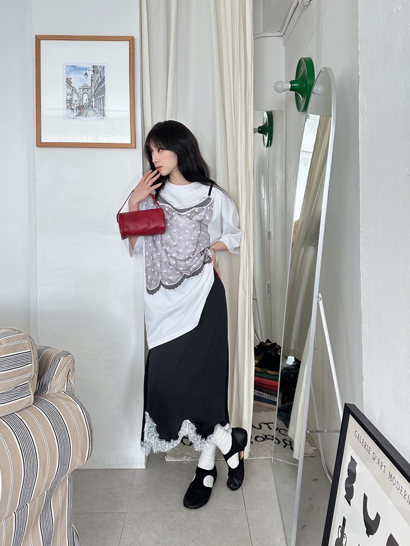 MAISONDEGLORY韓國直郵女裝新款時尚休閑真品26春夏T恤寬松MAISON DE GLORYT恤