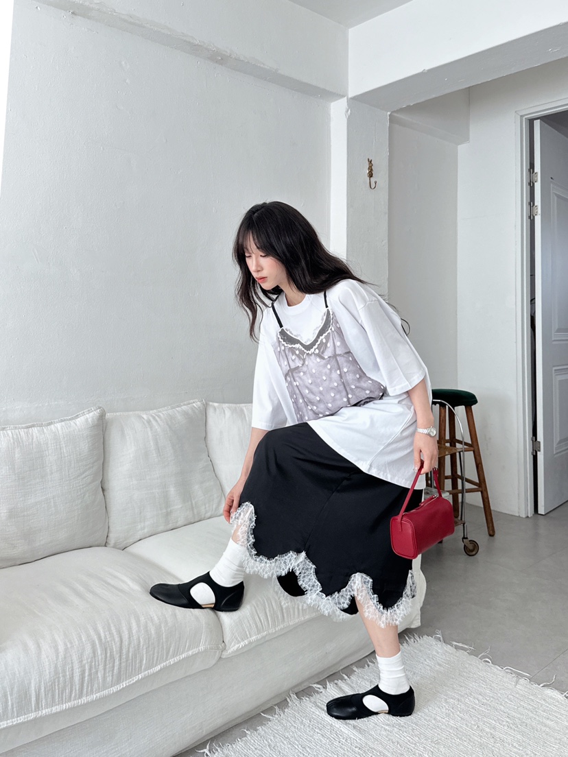 MAISONDEGLORY韓國直郵女裝新款時尚休閑真品26春夏T恤寬松MAISON DE GLORYT恤